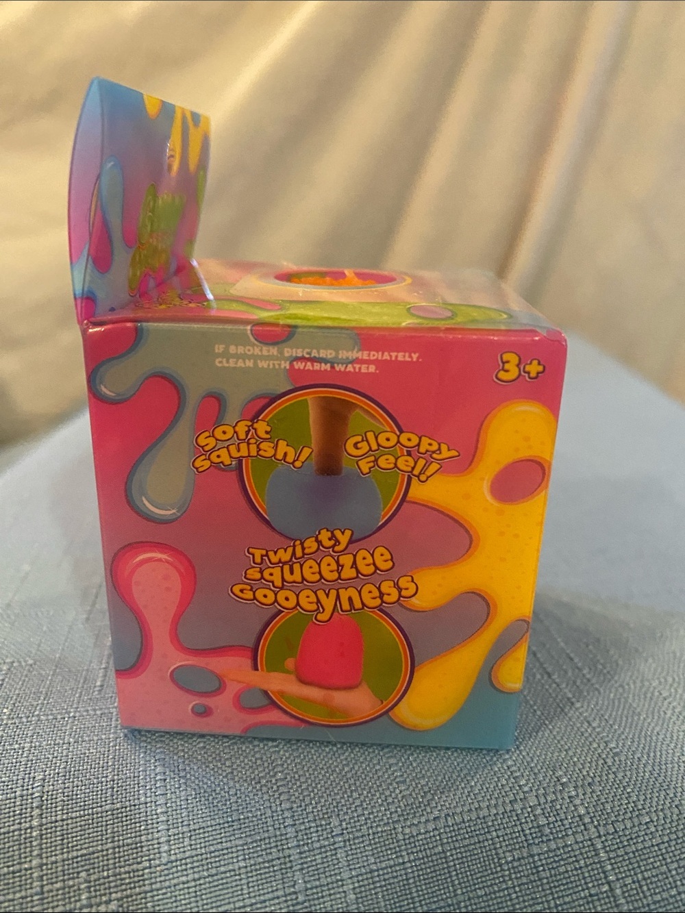 Orange gummy gumdrop mini squishy - Picture 2 of 5